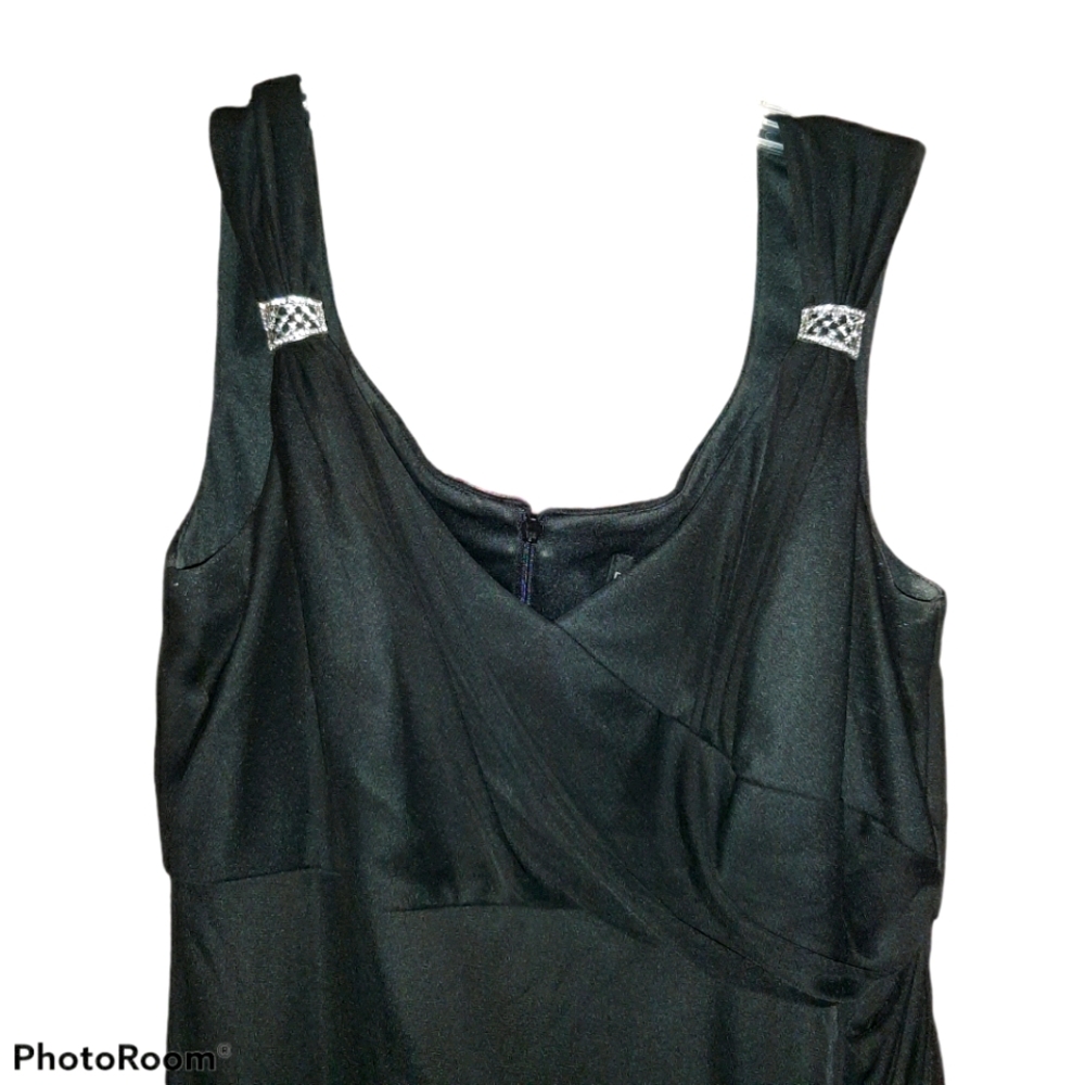 Alex evenings long black dress